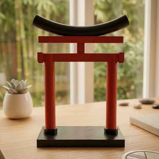 Japanese Torii Gate Headphone Stand | Gaming Desk Decor